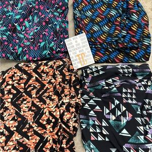 Lularoe t.c leggings bundle new with tag Colorful Geometric Leggings